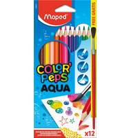 Карандаши цветные акварельные Maped Color Peps, 12 цв.+ кисть