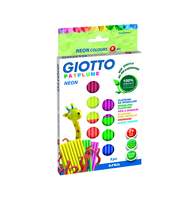 Пластилин GIOTTO PATPLUME, 8 цв х 33 гр, флуоресцентные цвета 