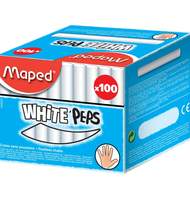 Мел MAPED WHITE'PEPS белый, круглый, 100шт