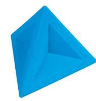Ластик Brunnen треугольный 4,5х4,5х4 см, голубой