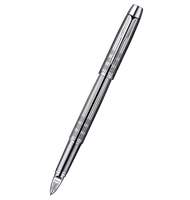 Ручка-линер PARKER IM Premium F522, цвет Shiny Chrome, перо F, гравировка 