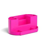 Подставка настольная пластиковая ErichKrause Victoria, Neon Solid, розовый