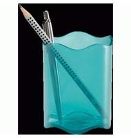 Подставка для ручек DURABLE TREND, пластик, прозрачный св-голубая