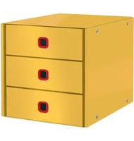 Короб с 3 ящиками C&S COSY, желтый 