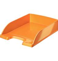 Лоток для бумаг горизонтальный Leitz WOW, оранжевый