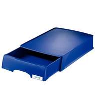 Лоток Leitz Plus с выдвижным ящиком, синий