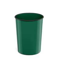 Корзина для бумаг литая пластиковая ErichKrause Classic, 13.5л, зеленая