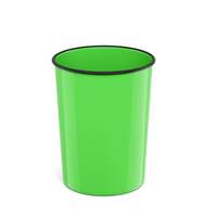 Корзина для бумаг литая пластиковая ErichKrause Neon Solid, 13.5л, зеленая