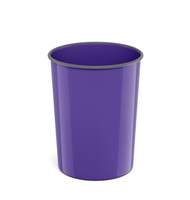 Корзина для бумаг литая пластиковая ErichKrause Caribbean Sunset, 13.5л, фиолетовая