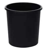 Корзина для бумаг Стамм, литая, 18 литров, черный