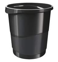 Корзина для мусора 14 литров Esselte Europost VIVIDA, черная