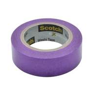 Клейкая лента декоративная 3M Scotch Washi C314-PUR, 15мм х 10м,цвет фиолетовый