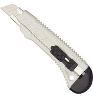Канцелярский нож 18мм Bantex 8616, металлические направляющие, ассорти
