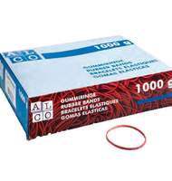 Резинки для банкнот Alco, диаметр 65 мм, 1000 г, красный