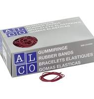 Резинка-кольцо ALCO 100мм, 500гр, красная, коробка 742-00