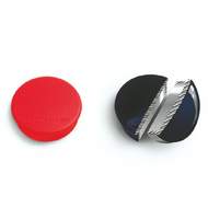 Магниты Magnetoplan Standart, диаметр 30 мм, сила 0,8 кг, 10 шт., красный