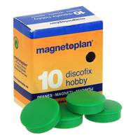 Магниты Magnetoplan Hobby d=25х8мм, 6шт/уп, в блистере, зеленые 16645605