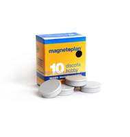 Магниты Magnetoplan Standart d=30х8мм, 10шт/уп, в коробке, серые 1664201