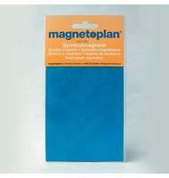 Магниты символьные Magnetoplan, d=15 мм, 30шт на подложке, в блистере, для планингов, синие 1253103
