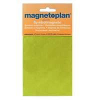 Магниты символьные Magnetoplan, d=20 мм, 20шт на подложке, в блистере, для планингов, желтые 1253202