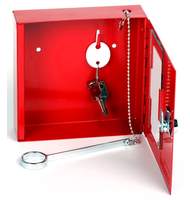 Шкаф Office-Force  Для Ключа С Молоточком, Подвесной 150 X 150 X 40 Мм, Ключ, Замок, Красный