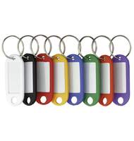 Брелок для ключей ALCO Key Hangers, с инфо-окном, белый, 100шт