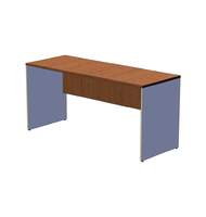 Офисный стол шир. 60 см на панельном каркасе 160 см, вишня оксфорд/серый A16.1136/CH10