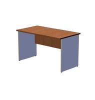 Офисный стол шир. 70 см на панельном каркасе 130 см, вишня оксфорд/серый A16.1113/CH10