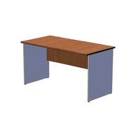 Офисный стол шир. 70 см на панельном каркасе 140 см, вишня оксфорд/серый A16.1114/CH10