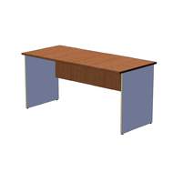 Офисный стол шир. 70 см на панельном каркасе 160 см, ясень коимбра/серый A16.1116/AC10