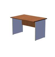 Офисный стол шир. 80 см на панельном каркасе 120 см, вишня оксфорд/серый A16.1152/CH10