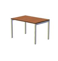 Офисный стол шир. 80 см с H-образными опорами 120 см, бук бавария A16.1552/BE