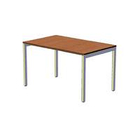 Офисный стол шир. 80 см с H-образными опорами 130 см, бук бавария A16.1553/BE
