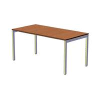 Офисный стол шир. 80 см с H-образными опорами 160 см, дуб кантерберри A16.1556/OK