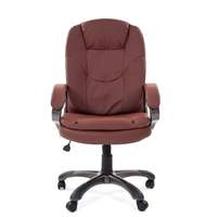Кресло офисное CH-668 ЭКО, кожзам коричневый