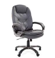 Кресло офисное CH-668 ЭКО, кожзам серый