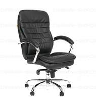 Кресло офисное CH-795, кожа черная