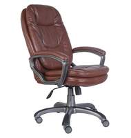 Кресло для руководителя Бюрократ CH-868AXSN, кожзам, коричневый