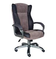 Кресло для руководителя CH-879DG/F-C, ткань кофе, пластик т-серый