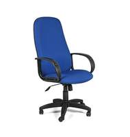 Кресло офисное E-279 JP, ткань черно-голубая