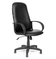 Кресло офисное E-279 кожзам черный
