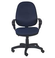 Кресло офисное T-612AXSN/Grey JP-15-5, ткань темно-синяя