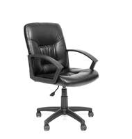 Кресло офисное CH-651, кожа черная