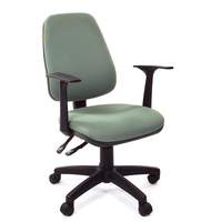 Кресло офисное CH-661, ткань зеленая 15-158