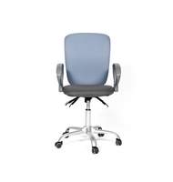 Кресло офисное CH-9801, ткань голубая 15-41