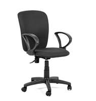 Кресло офисное CH-9801PL, пластик черный, ткань черная
