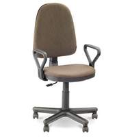Кресло офисное Prestige ТК-7, ткань коричнево-бежевая