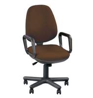 Кресло офисное КОМФОРТ, ткань коричневая