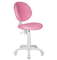 Кресло детское  KD-W6/TW-13A розовый (пластик белый)