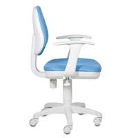 Кресло детское  CH-W356AXSN/15-107 белый пластик, ткань, голубое